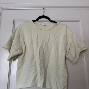 Aerie Cream Short Sleeve Tee